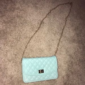 Mint green purse